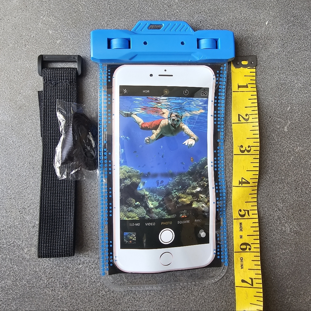 Waterproof Bkue Phone Pouch
